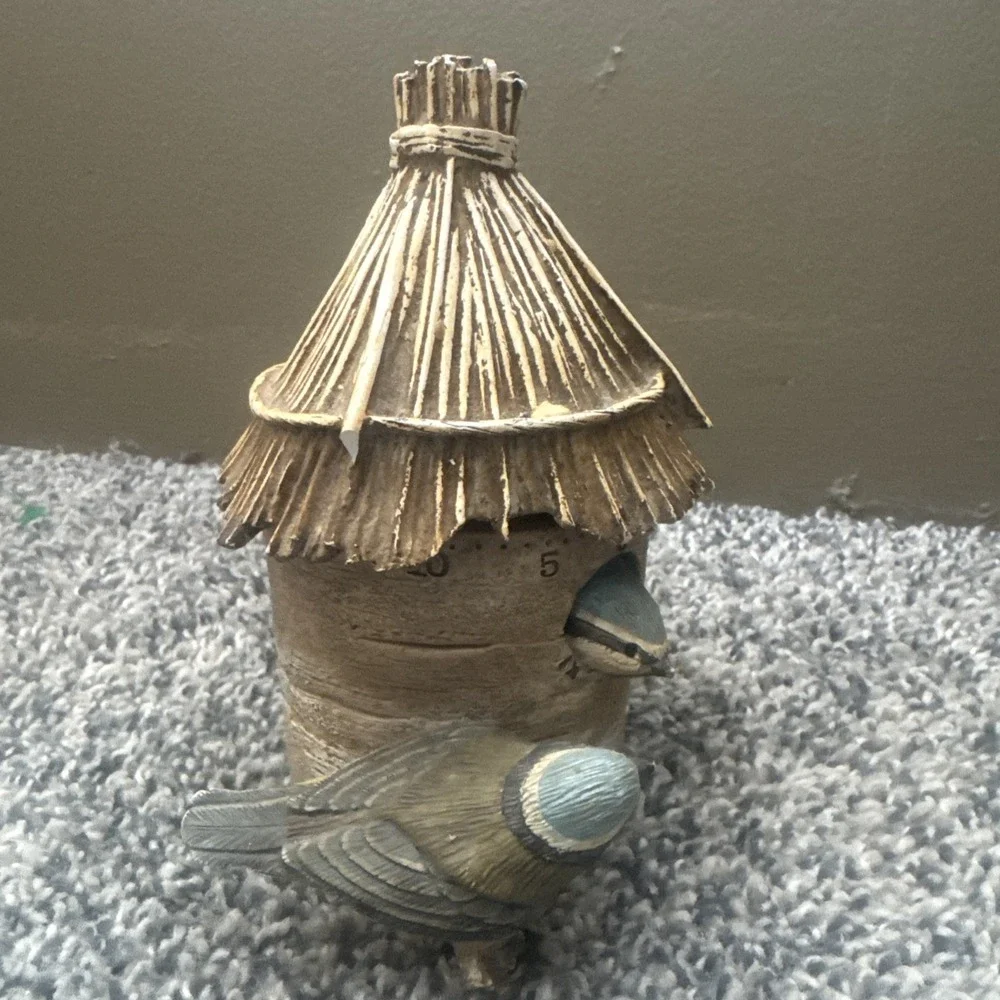 Hallmark Bird House Kitchen Timer Nature's Sketchbook Blue Birds Works! Cottage